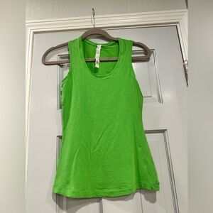 Green Lululemon tank top size 2